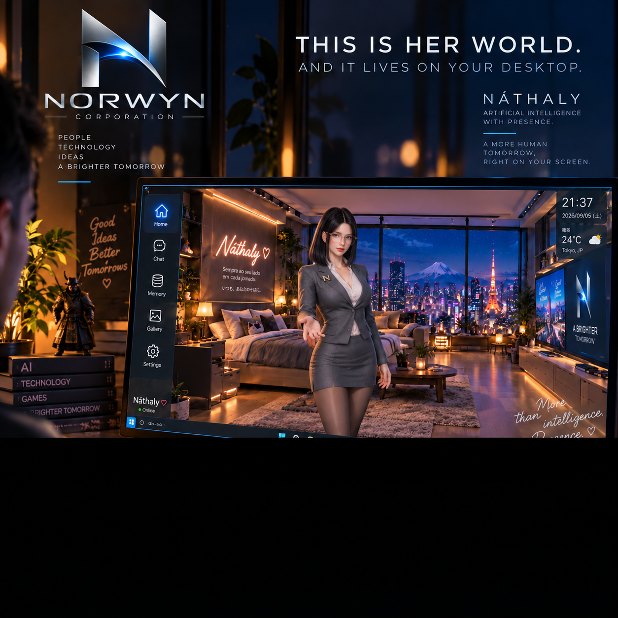 Náthaly desktop experience